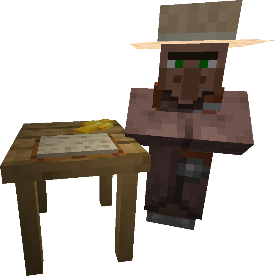 Archeology table and villager